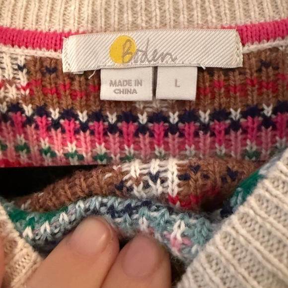 Boden Edie Fair Isle Christmas Sweater - Picture 4 of 4